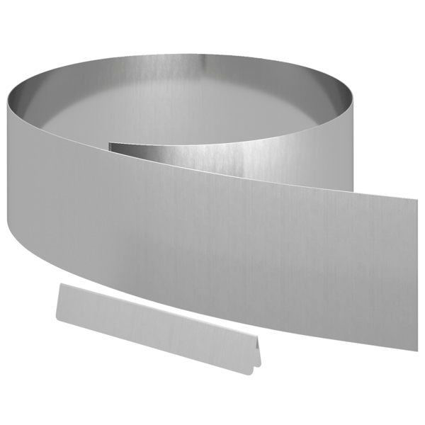 Kant för gräsmatta 4 st 450 x 20 cm Galvaniserat Stål Silver