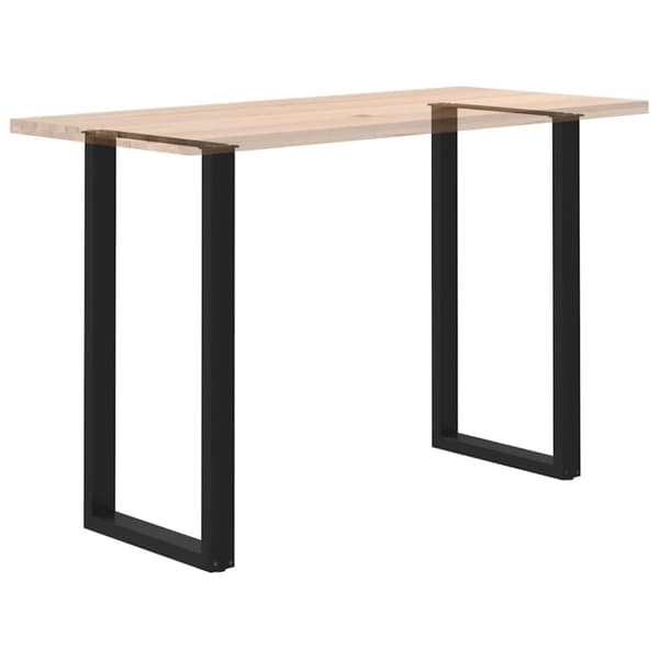Barbordsben U-formade 2 st svarta 60x(110-111) cm stål