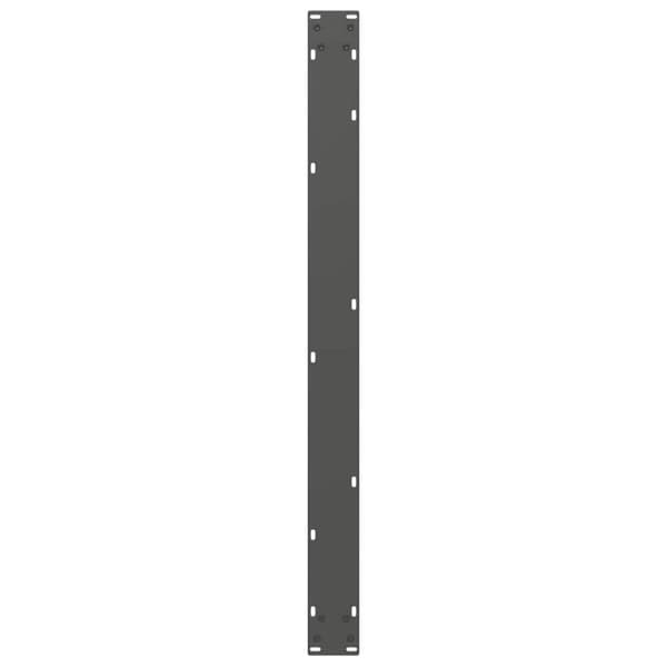 Matbordsben U-formade 3 st antracit 100x(72-73) cm stål