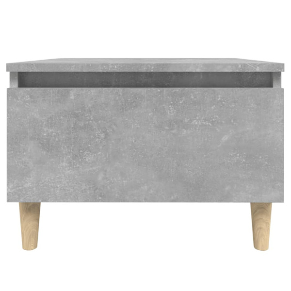 Sidobord betonggrå 50x46x35 cm konstruerat trä