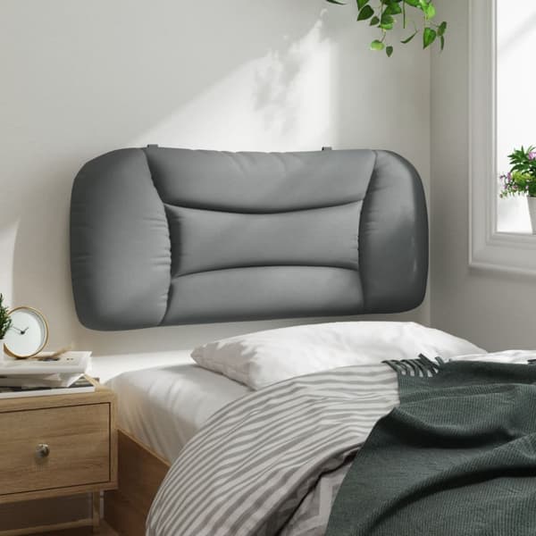 Headboard Cushion "Hvar" Light Grey 80 cm Fabric