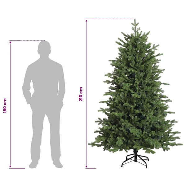 Plast Hingad Julgran 210 cm 300 LED-lampor Varmvit