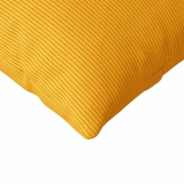 Sofakuddar 2 pcs Ljusgul 120 x 40 cm Kordread tyg