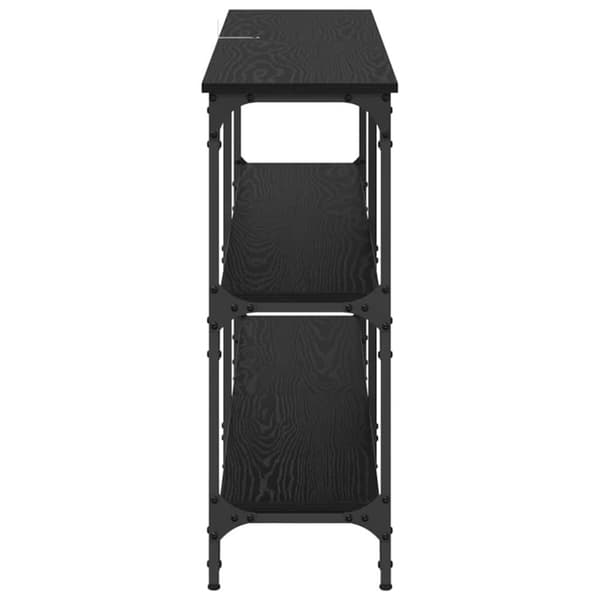 Konsolbord Svart Ek 150 x 29 x 75 cm