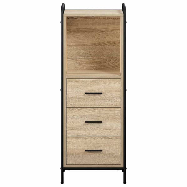 Badrumsskåp Sonoma-ek 40 x 36 x 109,5 cm Konstruerat trä