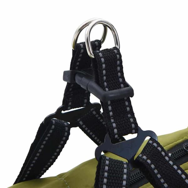 Hund Kappa Armégrön L48 Fleece och Polyester