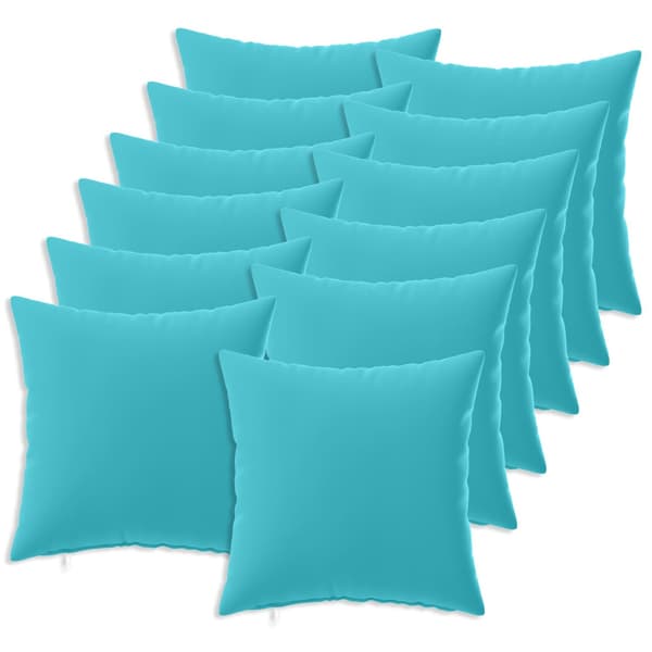Kuddöverdrag 12 st HEERLEN Turkos 45 x 45 cm Polyester