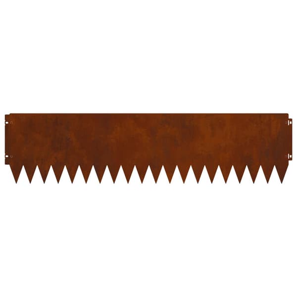 Kant för gräsmatta 10 pcs 103 x 25 cm Stål Rostig