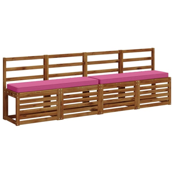 2-delade Bänk Kuddar VUGHT 2 st 100% Polyester Rosa
