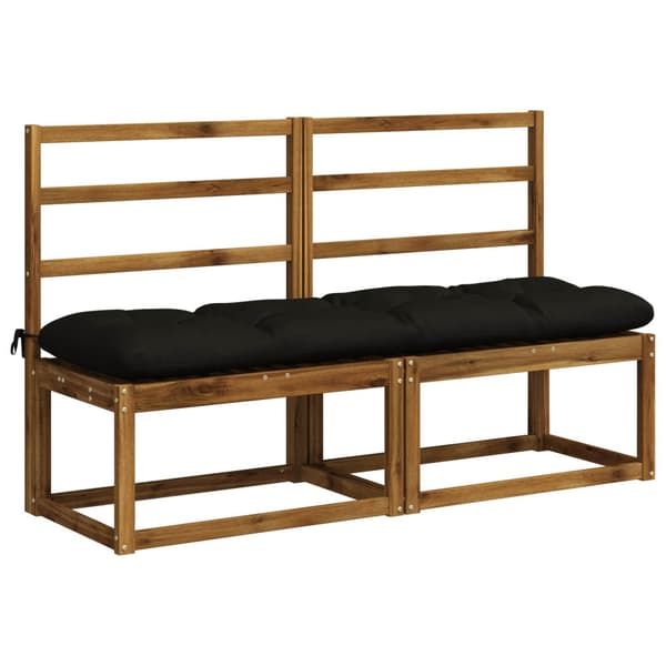 Bänk kudde VIANEN 100% Polyester Svart 150 x 40 x 12 cm