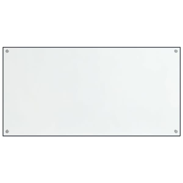 Stänkskydd 2 st transparent 80x50 cm härdat glas