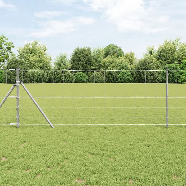 Stängsel för åker / äng Silver 100 x 0,8 m Galvaniserat stål
