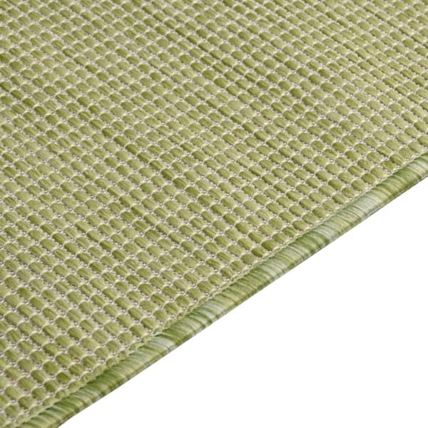 Utomhusmatta plattvävd 120x170 cm grön