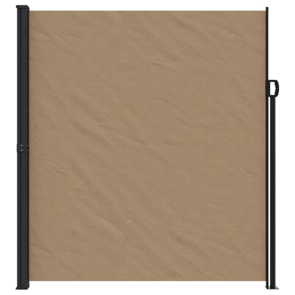 Indragbar sidomarkis taupe 220x500 cm