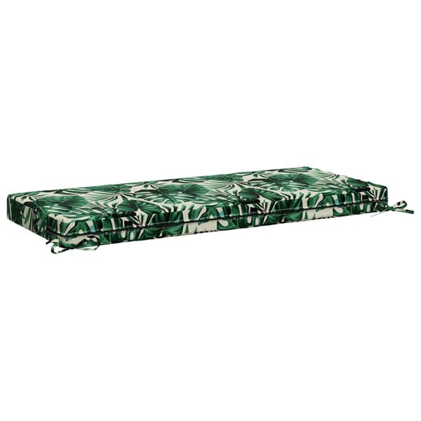 Bänk kudde SOEST 100% Polyester Bladmönster 110 x 50 x 8 cm