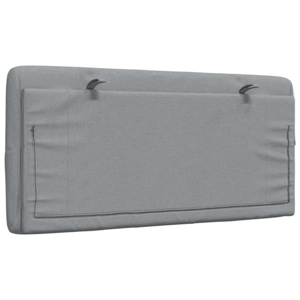 Headboard Cushion Light Grey 100 cm Fabric