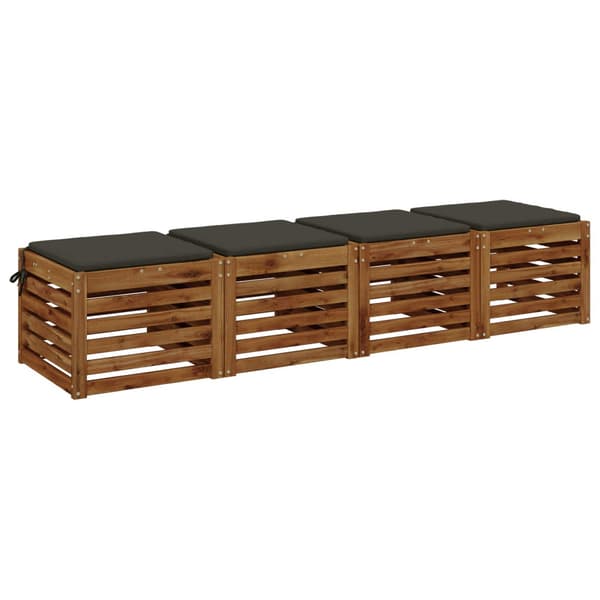 4-delade Sittdynor SOEST 4 st 100% Polyester Antracit