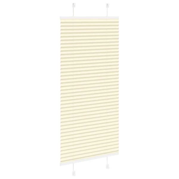 Plisserad persienn cremefärgad 55x150cm tyg bredd 54,4cm