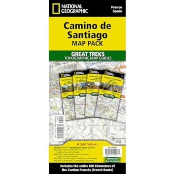 Camino de Santiago Map Map Pack Bundle