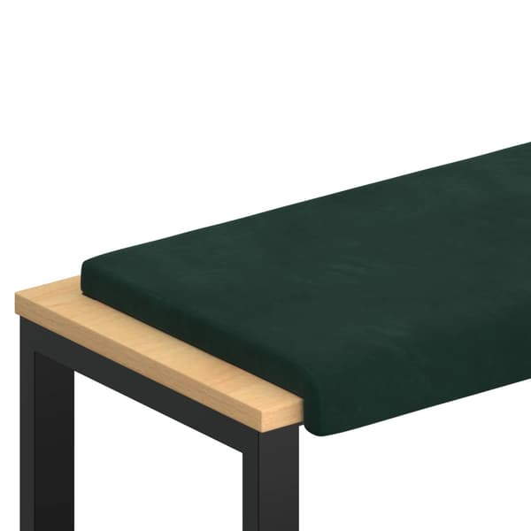 Bänk kudde Sammet (V) Mörkgrön Djup 35 cm