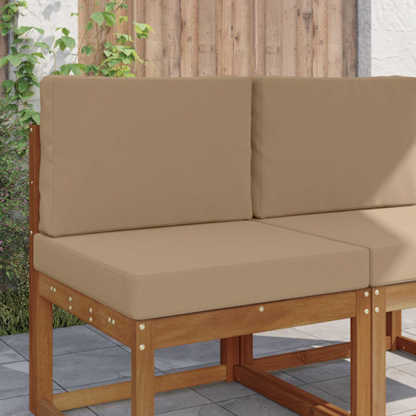 Utomhus Soffa Kudde 2 pcs Taupe Polyester
