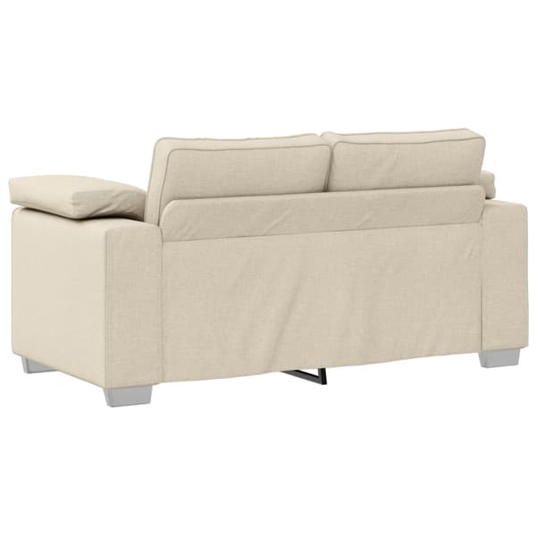 2-sits soffa Beige 160 cm Linnenblandad tyg