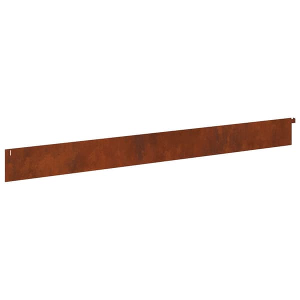 Kant för gräsmatta 20 pcs 102 x 10 x 4 cm Stål Rostig