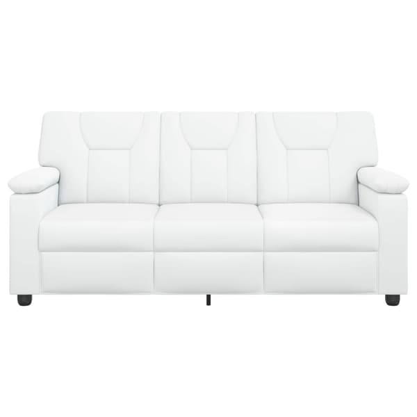 Soffa Vit 191 x 85 x 93 cm Konstläder
