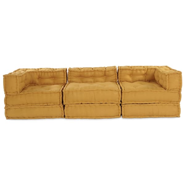 Modulsofa enhet Tyg Gul 210 x 70 x 56 cm