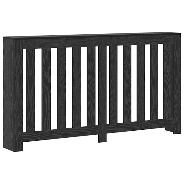 Radiatorlock Svart Ek 149 x 20 x 82 cm Konstruerat trä