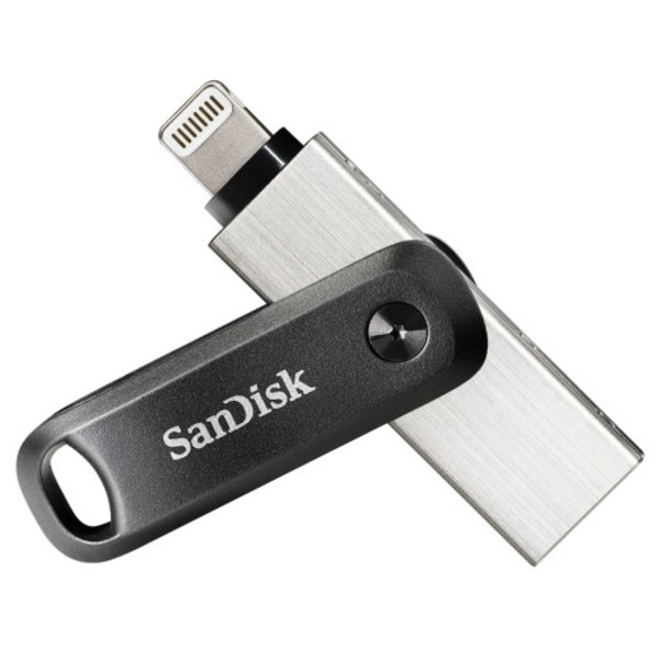 SanDisk iXpand Go - USB flash-enhet - 128 GB Grå, Silver