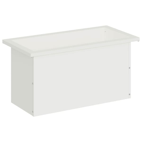 Odlingslåda med LED Vit 30 x 60 x 30 cm Stål
