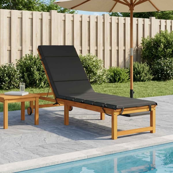 Solstol Kudde GEMERT 100% Polyester Antracit 200 x 60 x 3 cm