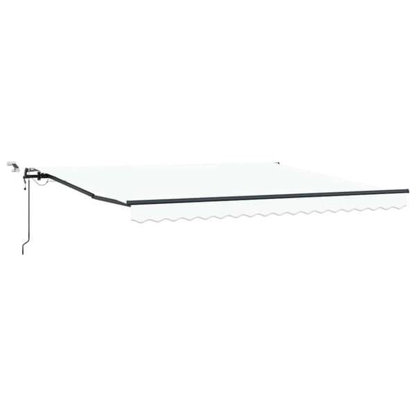 Markis tyg med Vit 400 × 350 cm Polyester