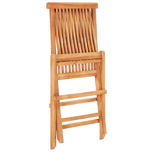 Caféset 3 delar med gråa dynor massiv teak