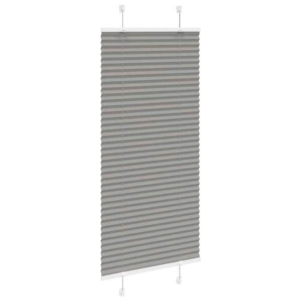 Plisserad persienn antracit 55x150cm tyg bredd 54,4cm polyester