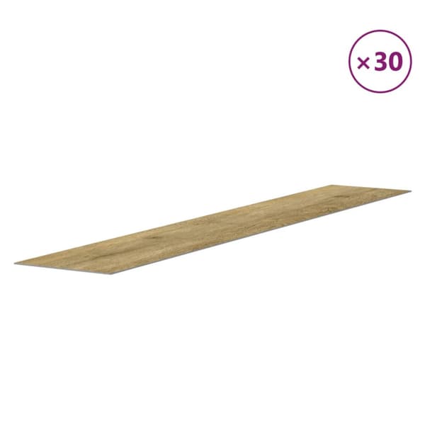 Väggpaneler träimitation brun PVC 4,12 m²