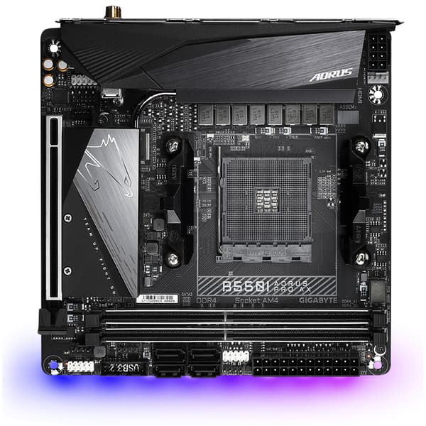 Gigabyte B550I AORUS PRO AX - 1.0 - moderkort - mini ITX - Socket AM4 - AMD B550