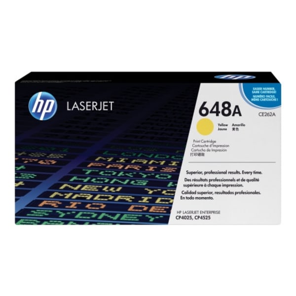 HP 648A - gul - original - LaserJet - tonerkassett (CE262A)
