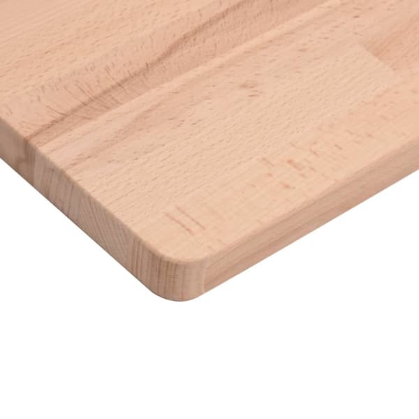 Bordsskiva 80x40x2,5 cm rektangulär massivt bokträ