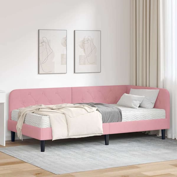 Hörn Sängram Rosa 100 x 200 cm Sammet