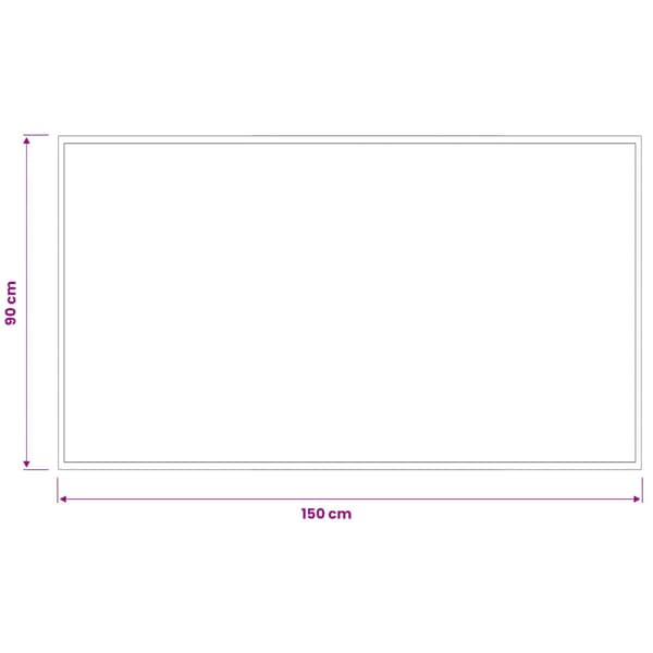 Dörrmatta Ljusgrå 150 x 90 cm 100% Polyamid Tvättbar
