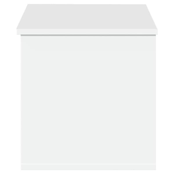 Förvaringslåda vit 90x35x35 cm konstruerat trä