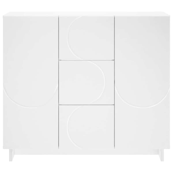 Sideboard Vit 85.5 x 31 x 75 cm Konstruerat trä
