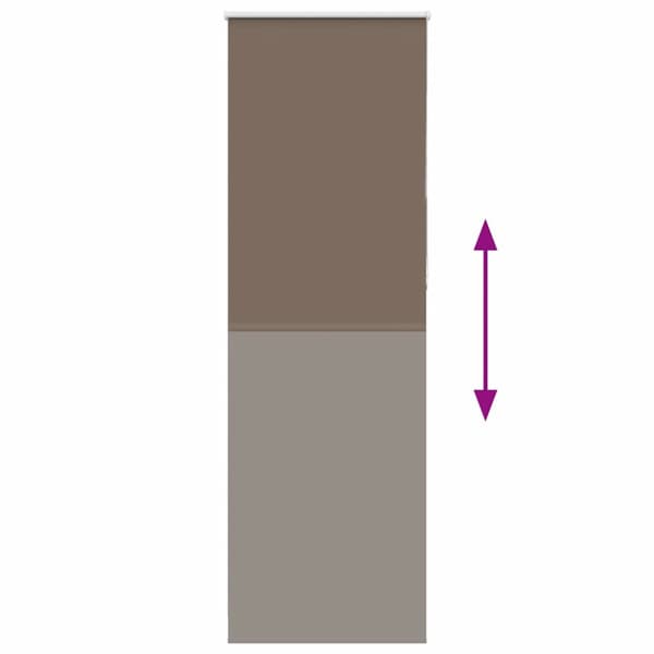Mörkläggningsgardin kaffe 75x230 cm tyg bredd 70,7 cm polyester