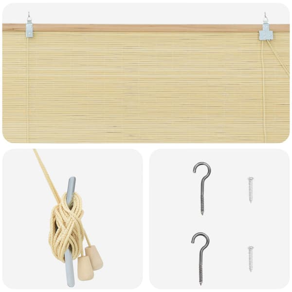 Rullgardin Naturlig 160 x 220 cm Bambu