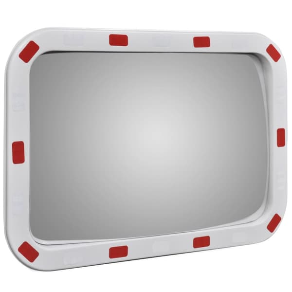 Konvex trafikspegel PC-Plast 40 x 60 cm med reflexer