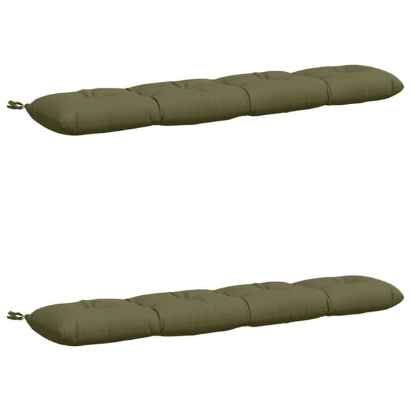 2-delade Bänk Kuddar VIANEN 100% Polyester Olivgrön