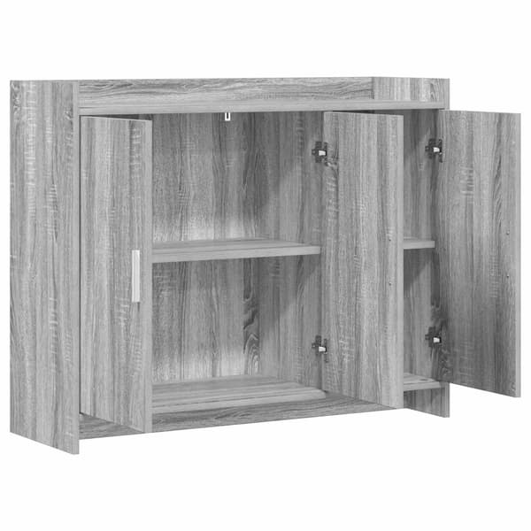 Sideboard Grå Sonoma 98,5 x 33 x 80 cm Konstruerat trä