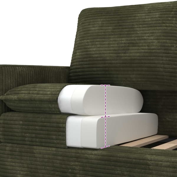 Soffa Grön 126 x 81 x 87,5 cm Polyester